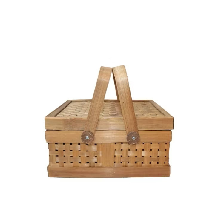 Universal Rantang Bambu Kotak Keranjang Hampers Bambu 25x25cm Keranjang Parcel Kualitas Tinggi Termurah