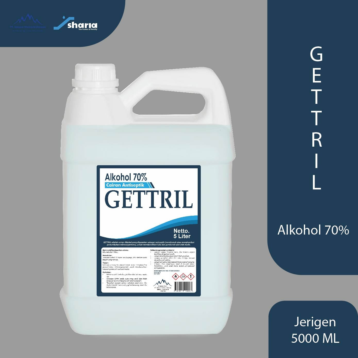 GETRILL Alkohol 70%  5 L