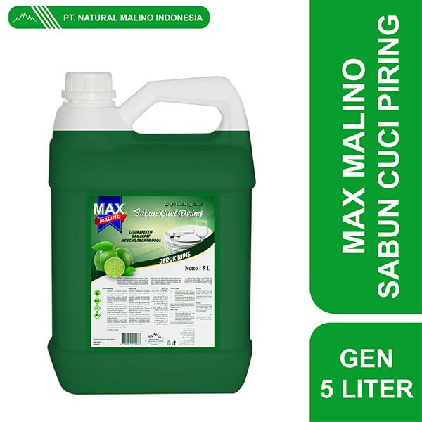 Max Malino Sabun Cuci Piring (Gen 5 Liter)