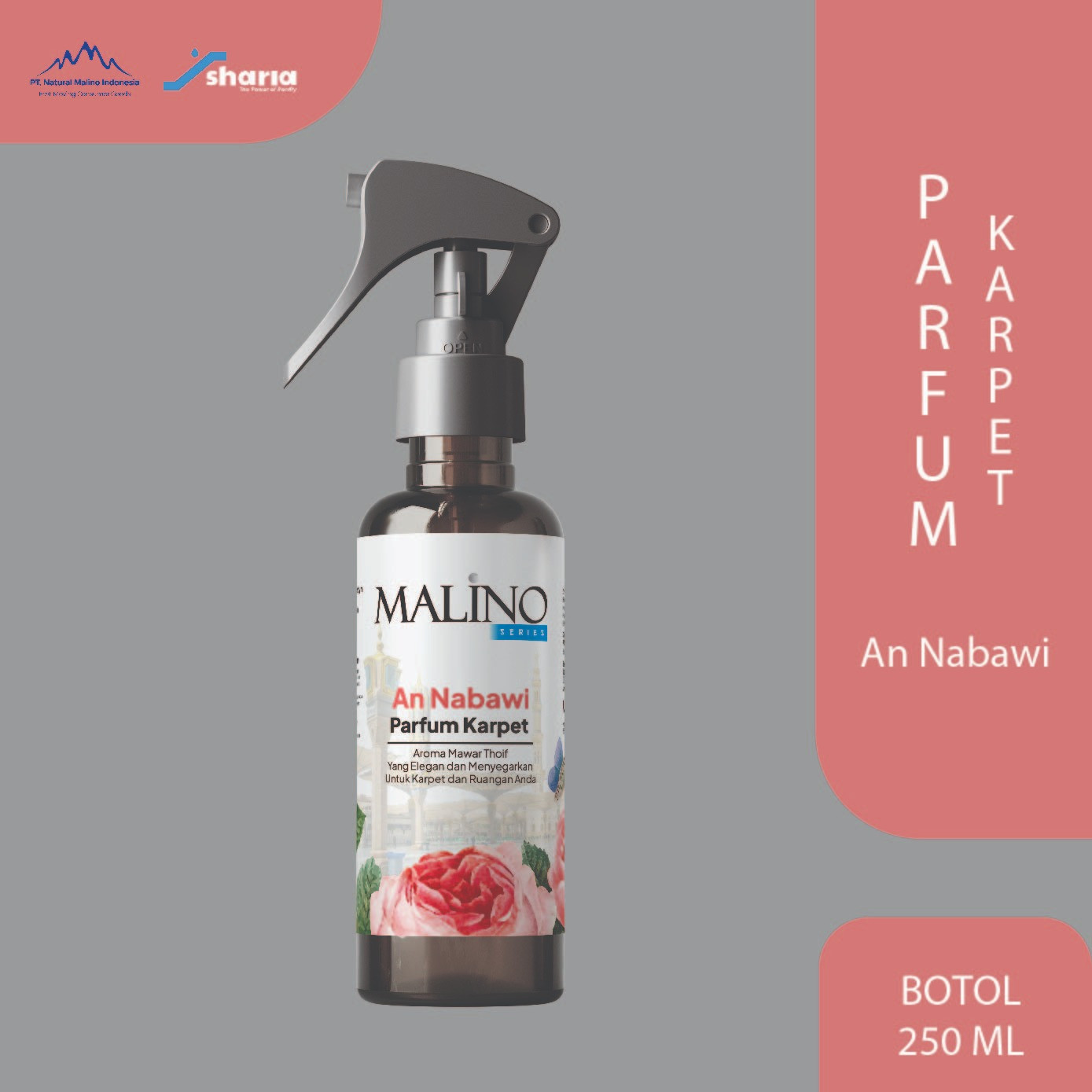Malino Series Parfum Karpet An - Nabawi / Raudoh (250ml)