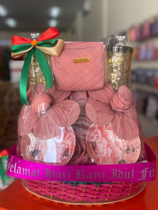 Parcel Lebaran 2025 Parcel Set Mangkok+Mukena Premium Universal