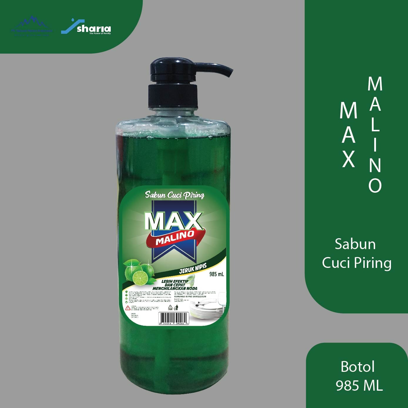 Max Malino Sabun Cuci Piring (BTL 985ml)