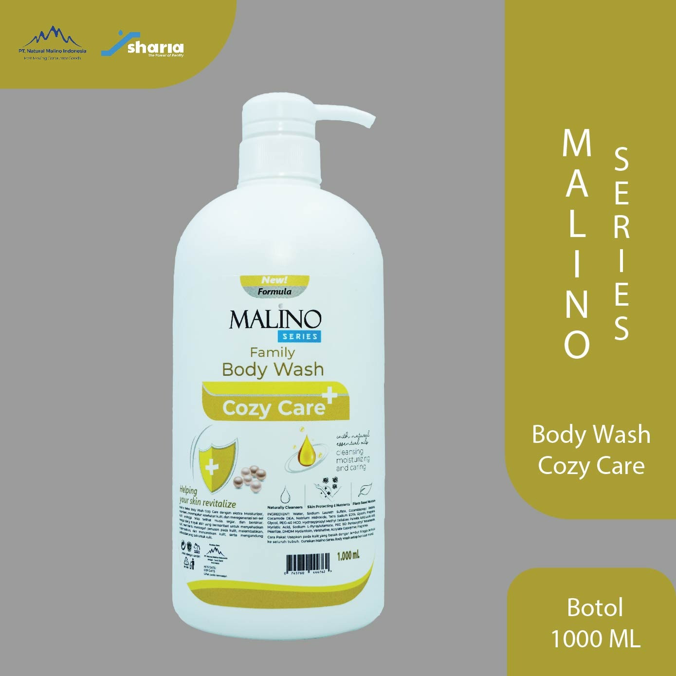 Malino Series Bodywash (Cozy Care) BTL 1000ml