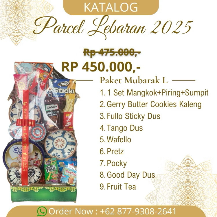 Parcel Premium Snack + Set Mangkok Keramik Lebaran 2025