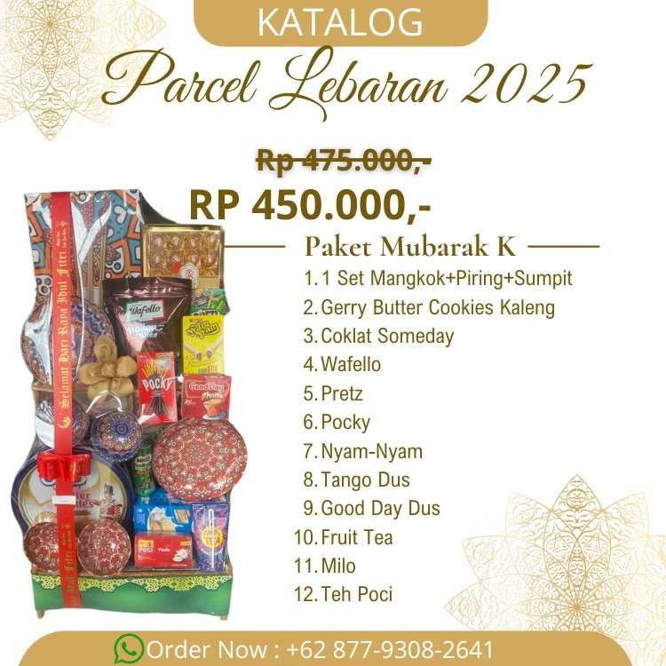 Parcel Premium Snack + Set Mangkok Keramik Lebaran 2025